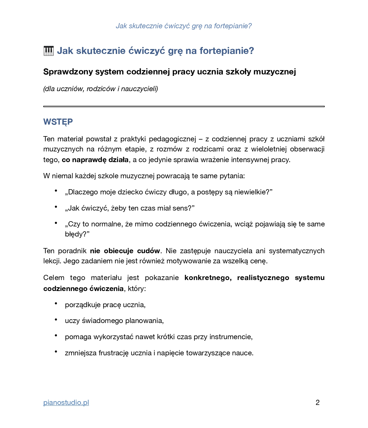 Jak skutecznie ćwiczyć grę na fortepianie? - obrazek 2