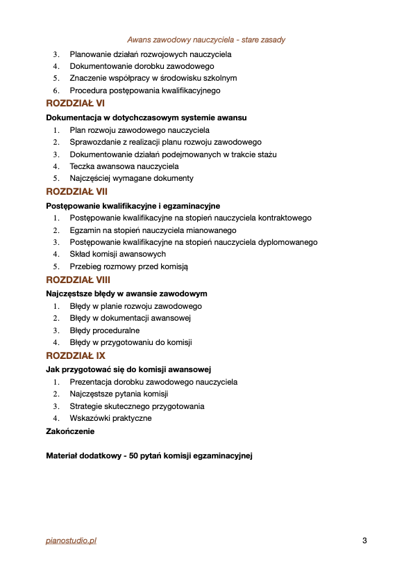 Awans zawodowy nauczyciela - stare zasady - obrazek 3