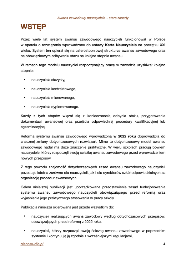 Awans zawodowy nauczyciela - stare zasady - obrazek 4